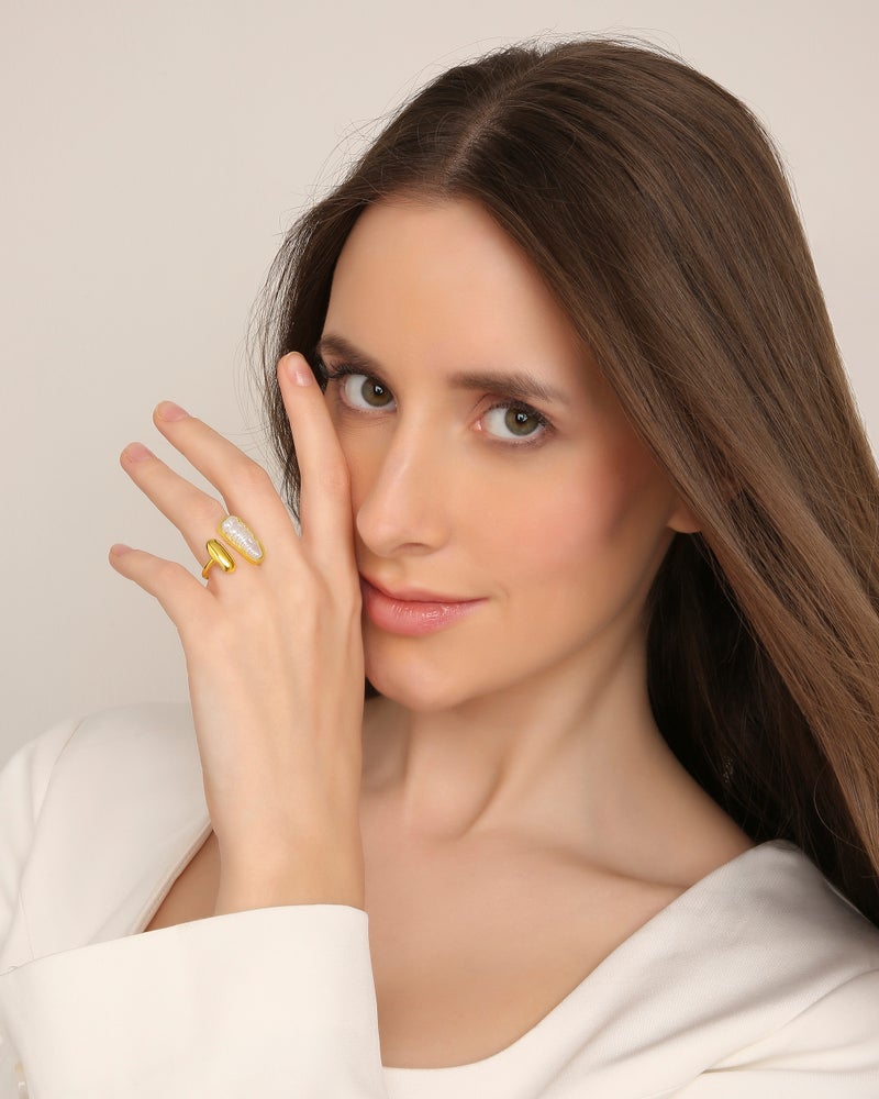 TAAHIRA Sydney Baroque Pearl Ring - Image 4